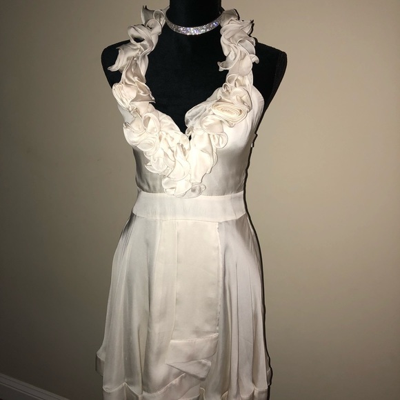 bebe Dresses & Skirts - Bebe Ivory Dress bebe Dresses & Skirts - Bebe Ivory Dress